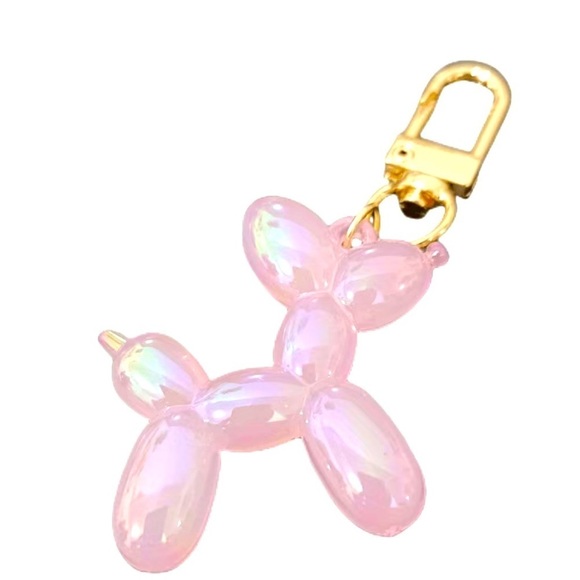 Pink Balloon dog key chain - Picture 1 of 1